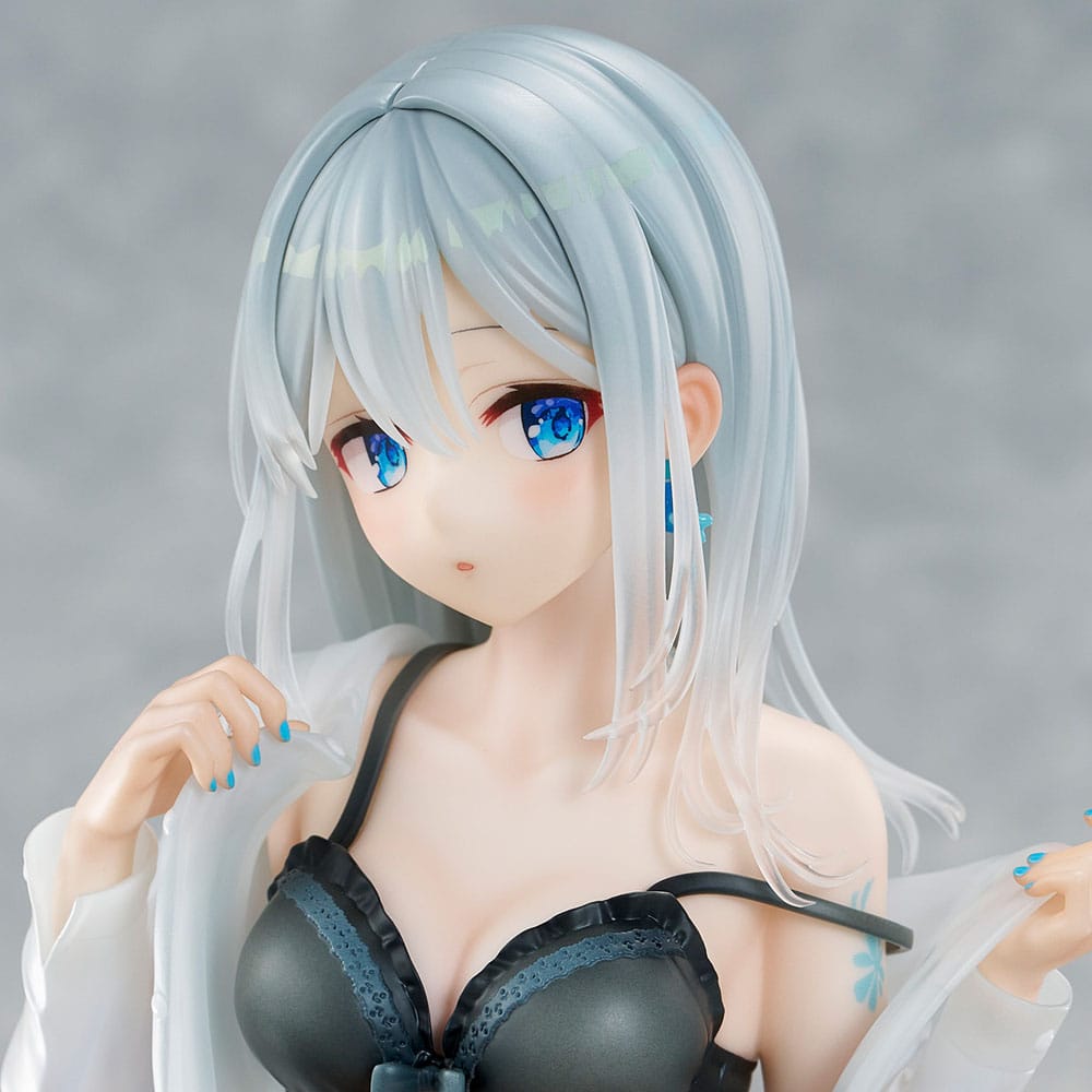 Original Character PVC Statue 1/7 Silver-Haired Girl Sky Blue Morning Special Outfit Ver. by Fuumi Illustration 16 cm 4589642715092