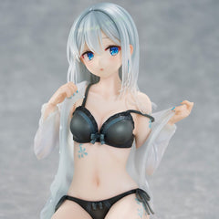 Original Character PVC Statue 1/7 Silver-Haired Girl Sky Blue Morning Special Outfit Ver. by Fuumi Illustration 16 cm 4589642715092