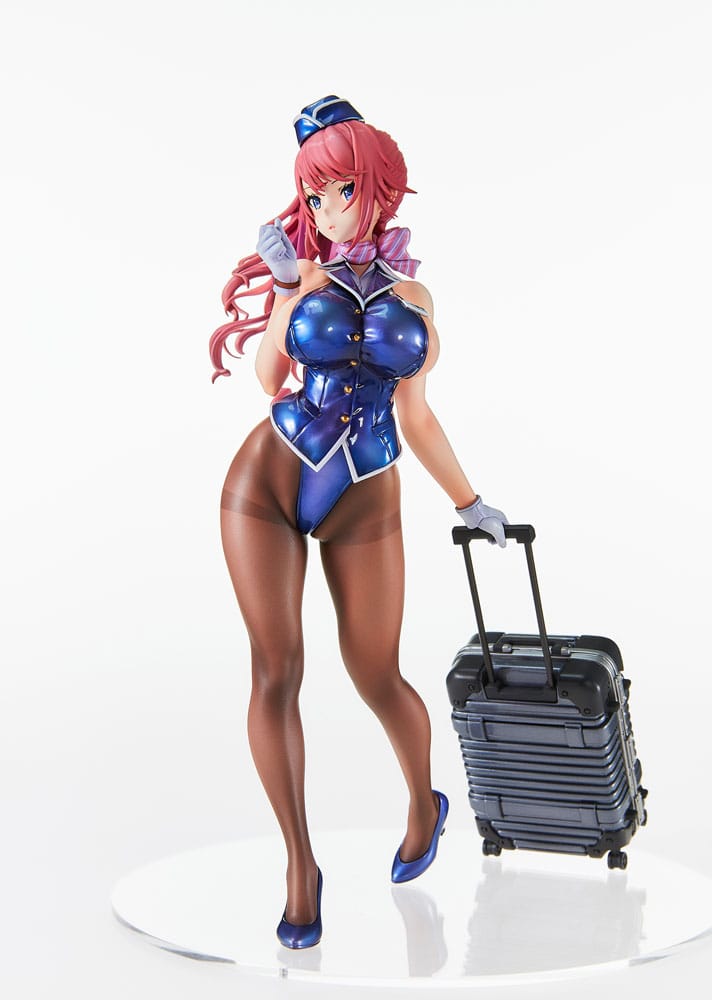 Original Character PVC Statue Tight na Oshigoto Work 3: Cabin Attendant Aya Saionji 25 cm 4562389472022