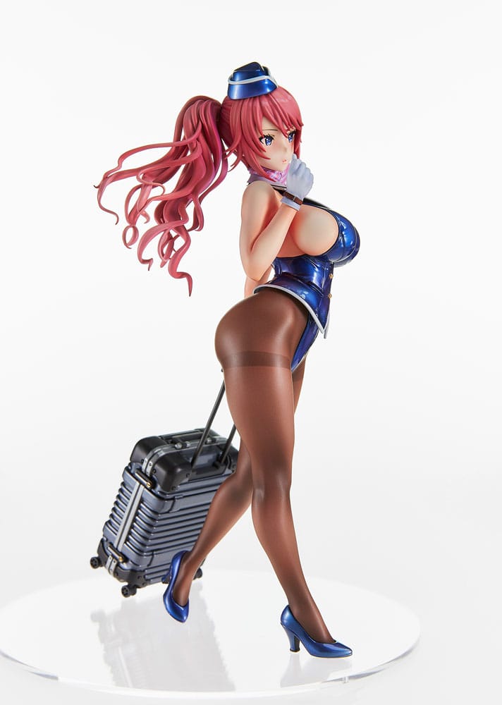 Original Character PVC Statue Tight na Oshigoto Work 3: Cabin Attendant Aya Saionji 25 cm 4562389472022