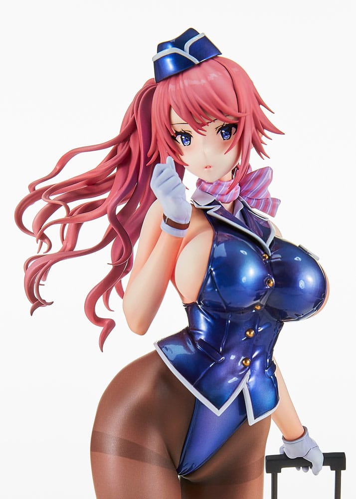 Original Character PVC Statue Tight na Oshigoto Work 3: Cabin Attendant Aya Saionji 25 cm 4562389472022