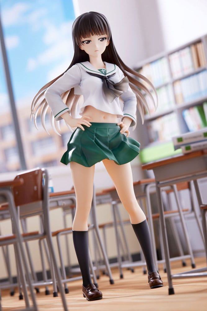 Girls und Panzer Senshadou Daisakusen! PVC Statue 1/7 Shiho Nishizumi Oarai Girls High 25 cm 4943209611928