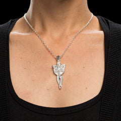 Lord of the Rings Replica 1/1 Pendant & Chain Evenstar (Sterling Silver) 9420024710852