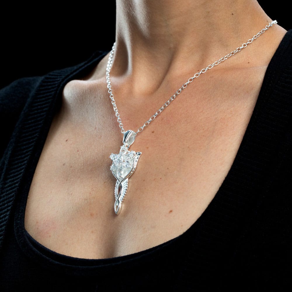 Lord of the Rings Replica 1/1 Pendant & Chain Evenstar (Sterling Silver) 9420024710852