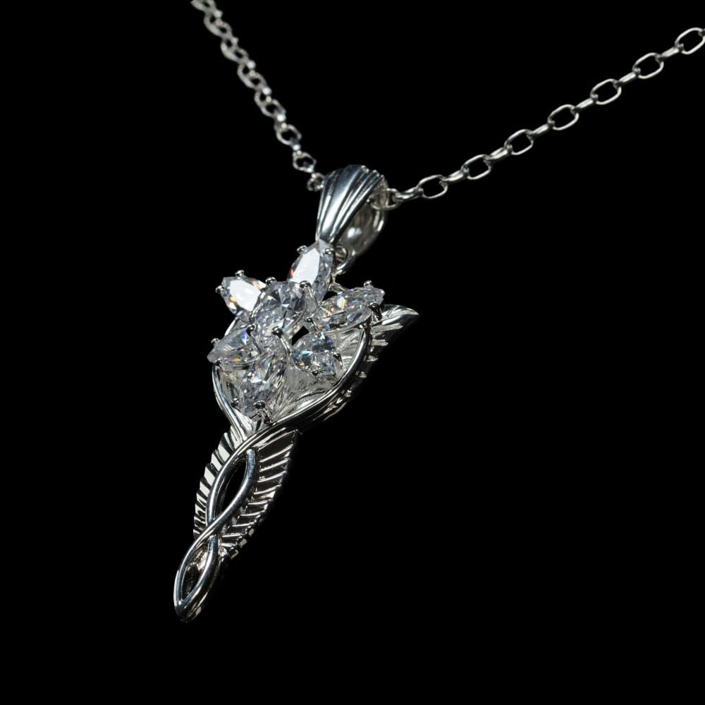 Lord of the Rings Replica 1/1 Pendant & Chain Evenstar (Sterling Silver) 9420024710852