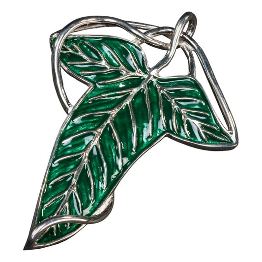 Lord of the Rings Replica 1/1 Elven Leaf Brooch & Chain (Sterling Silver) 9420024710906