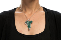 Lord of the Rings Replica 1/1 Elven Leaf Brooch & Chain (Sterling Silver) 9420024710906