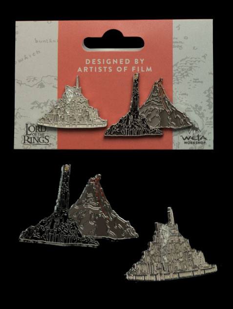 Lord of the Rings Collectors Pins 2-Pack Minas Tirith & Mt. Doom 9420024728680