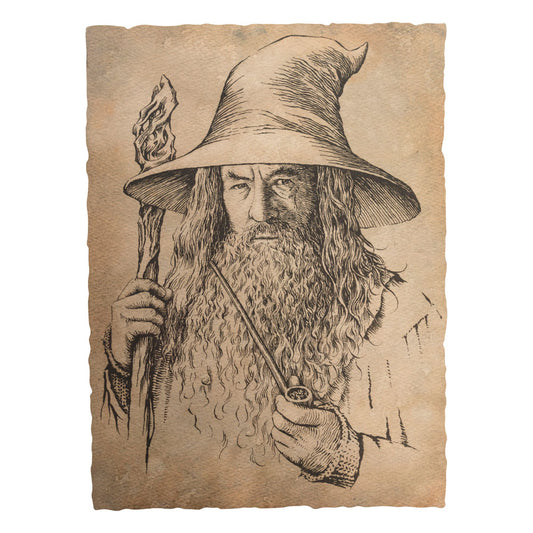 The Hobbit Art Print Portrait of Gandalf the Grey 21 x 28 cm 9420024728277