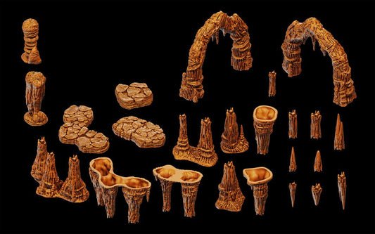 WarLock Tiles Accessory: Stalactites & Stalagmites 0634482165478