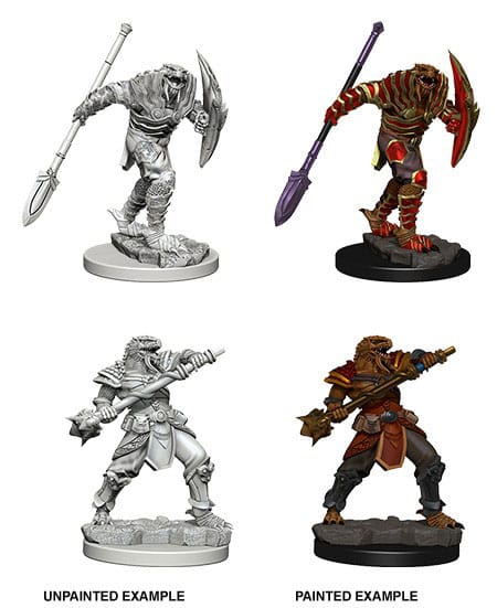 Dungeons and Dragons: Nolzur's Marvelous Miniatures - DragonbornMale Fighter w Spear 0634482733400