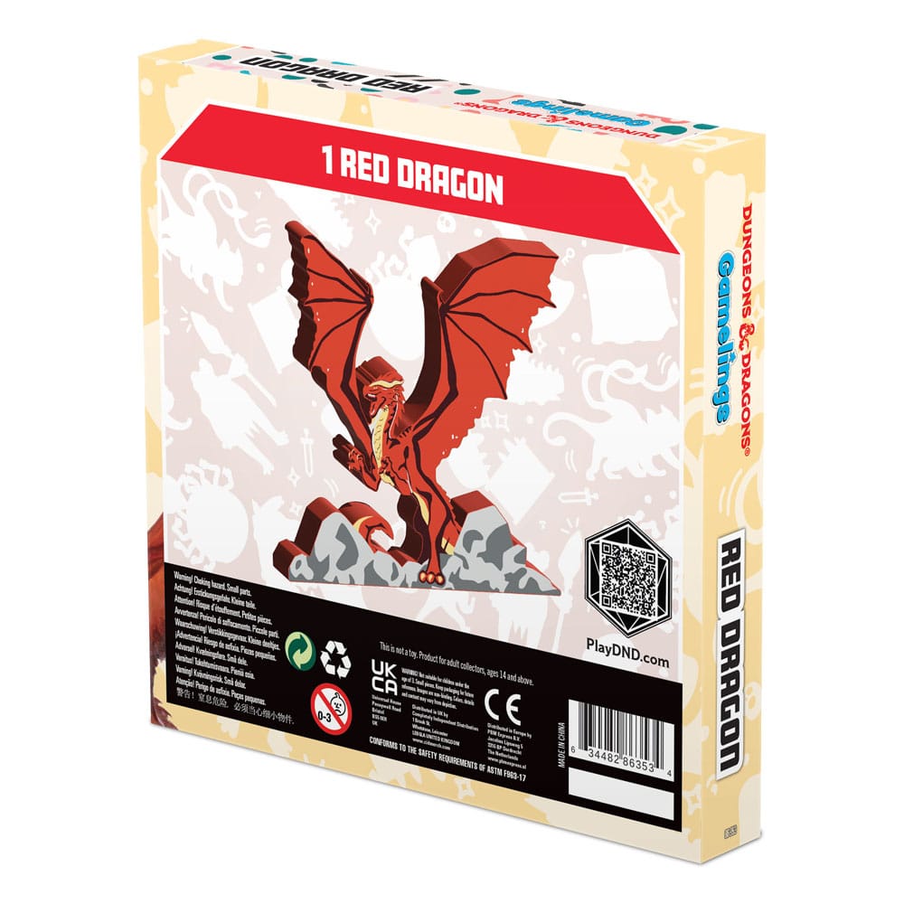 D&D Icons of the Realms pre-painted Miniatures Gamelings: Red Dragon 0634482863534