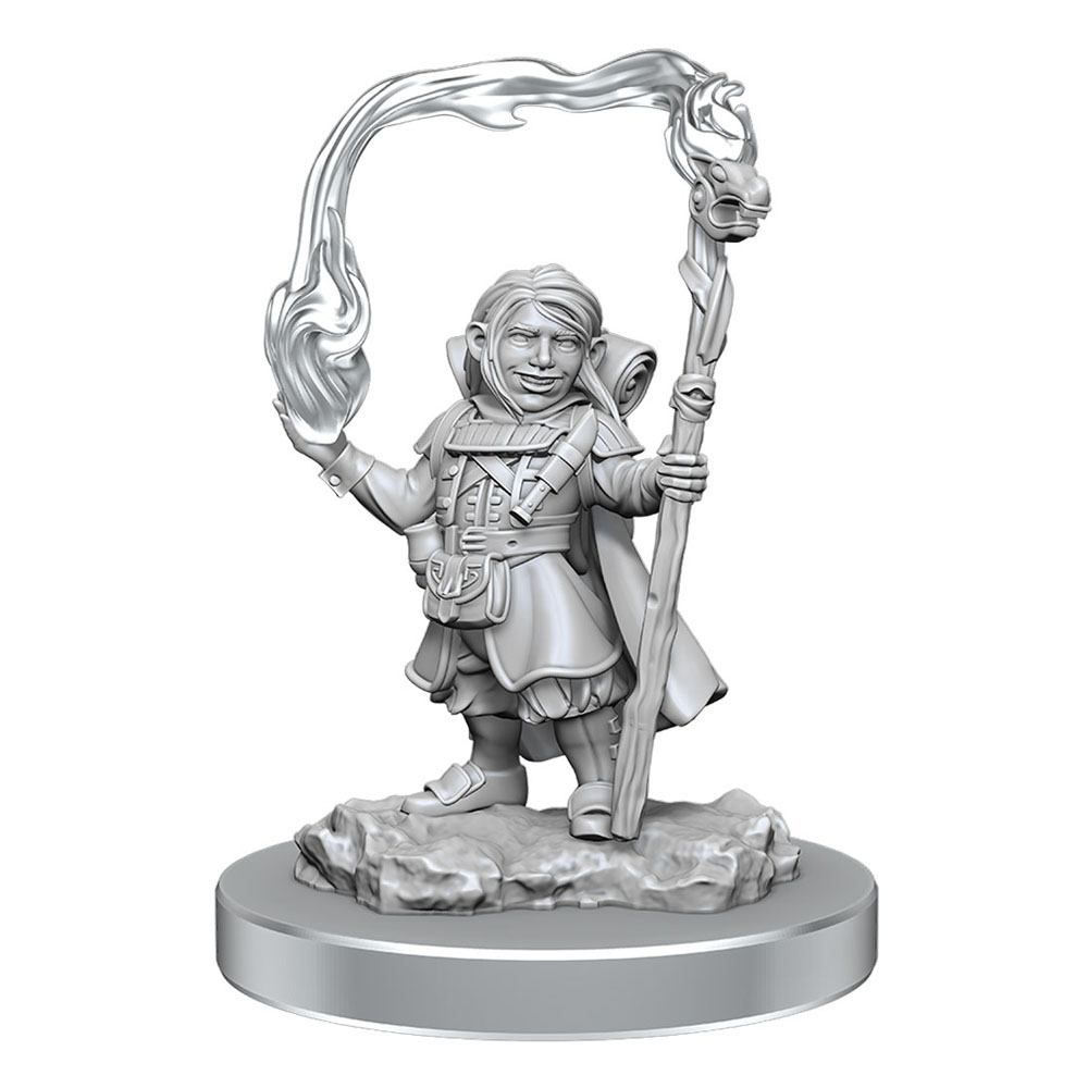 D&D Nolzur's Marvelous Miniatures Unpainted Miniatures 2-Pack Halfling Wizards 0634482904138