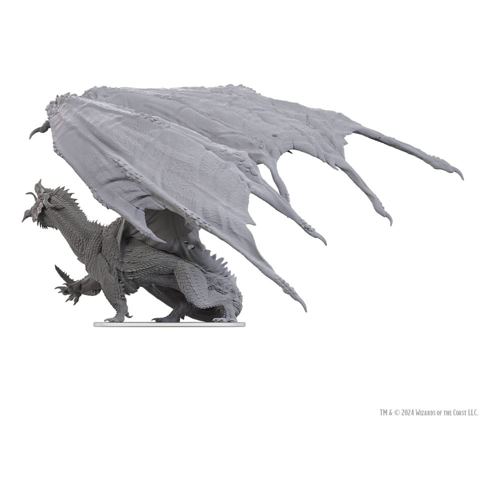 D&D Nolzur's Marvelous Miniatures Unpainted Miniature Adult Red Dragon Tyrant 18 cm 0634482907740