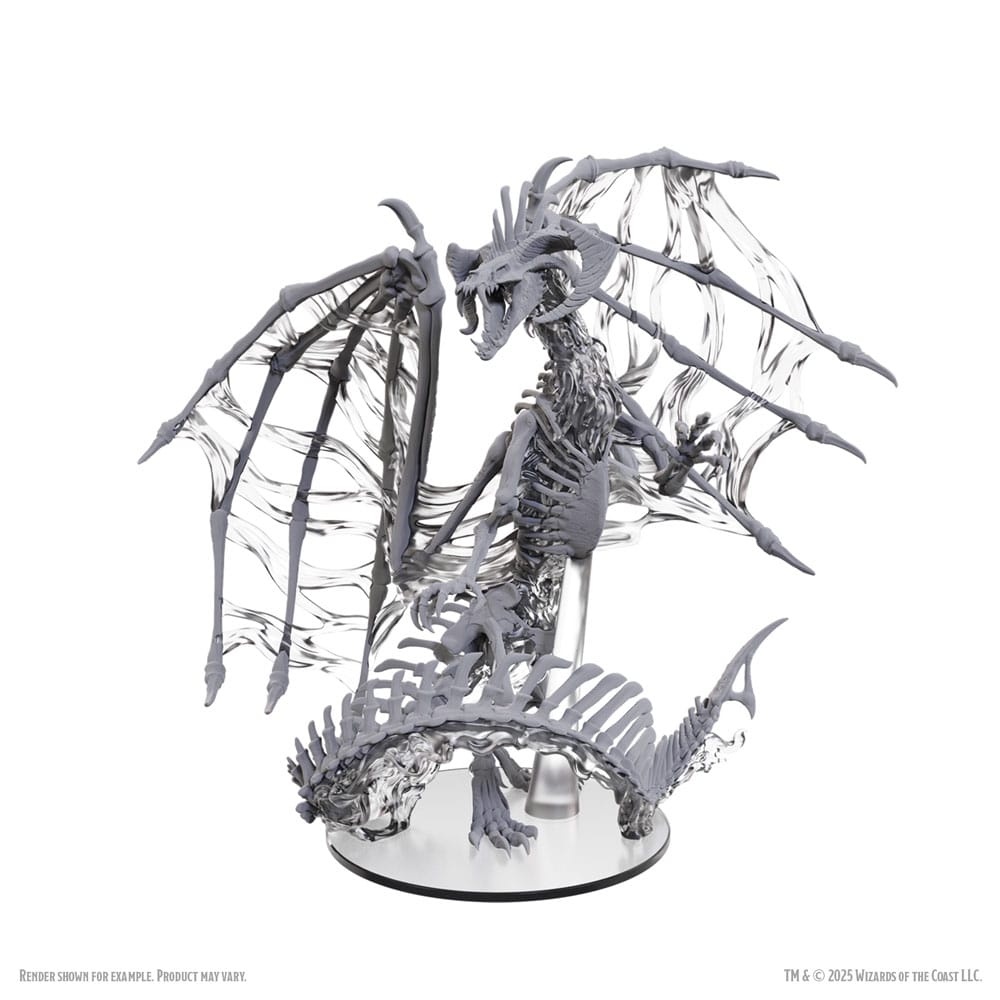 D&D Nolzur's Marvelous Miniatures Unpainted Miniatures Black Dracolich 30 cm 0634482907979