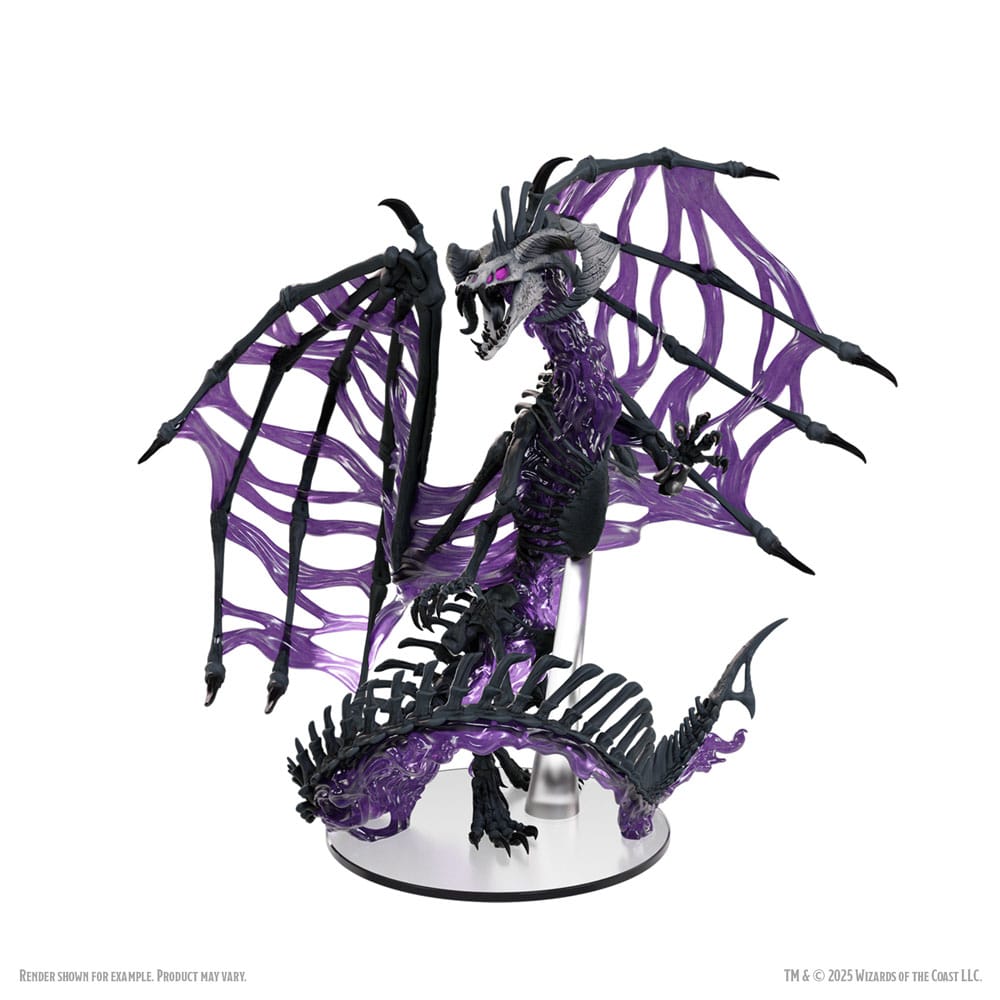 D&D Icons of the Realms Boxed prepainted Miniatures Black Dracolich 30 cm 0634482963227