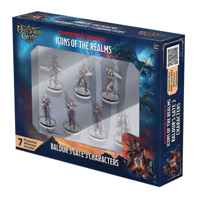 D&D Icons of the Realms pre-painted Miniatures Planescape: Baldur's Gate 3 - Character Boxed Set 0634482963388