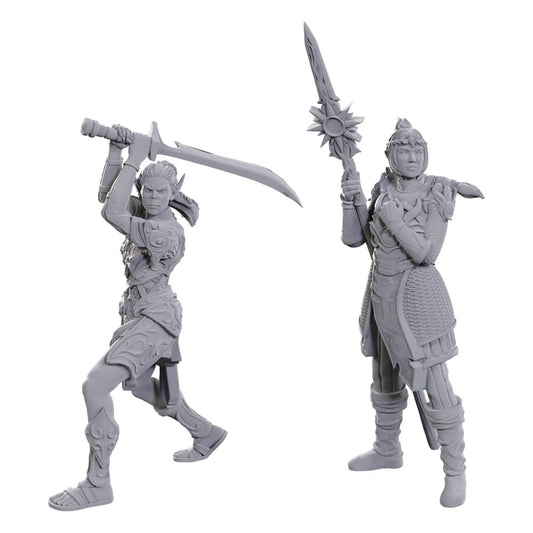 D&D Nolzur's Marvelous Miniatures Unpainted Miniature Lae'zel & Shadowheart 0634482963654