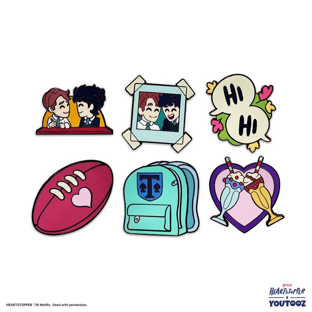 Heartstopper Enamel Pins Set 3 cm (6) 0810122543381