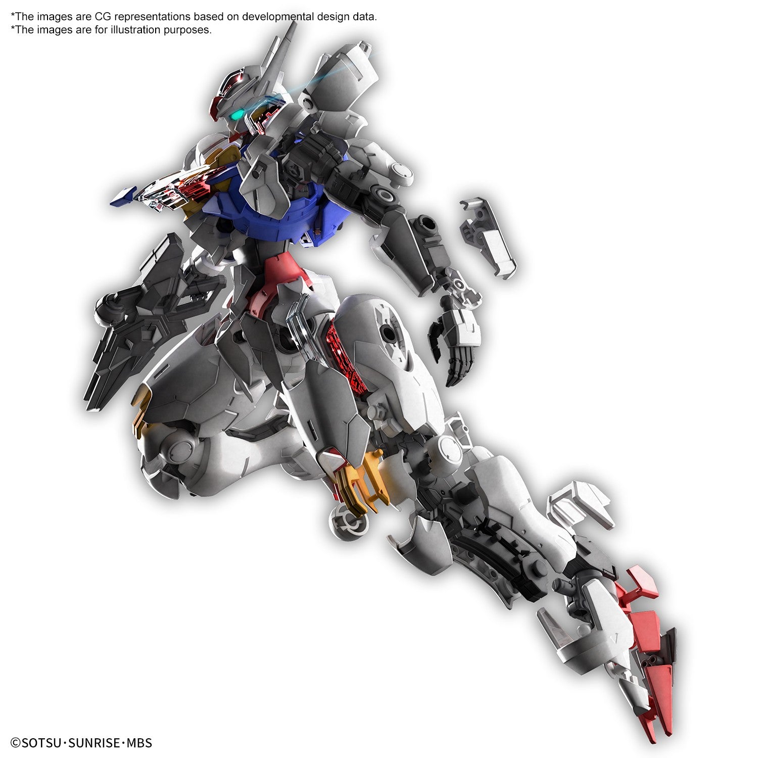  Gundam: The Witch from Mercury - Full Mechanics Aerial 1:100 Scale Model Kit  4573102650900