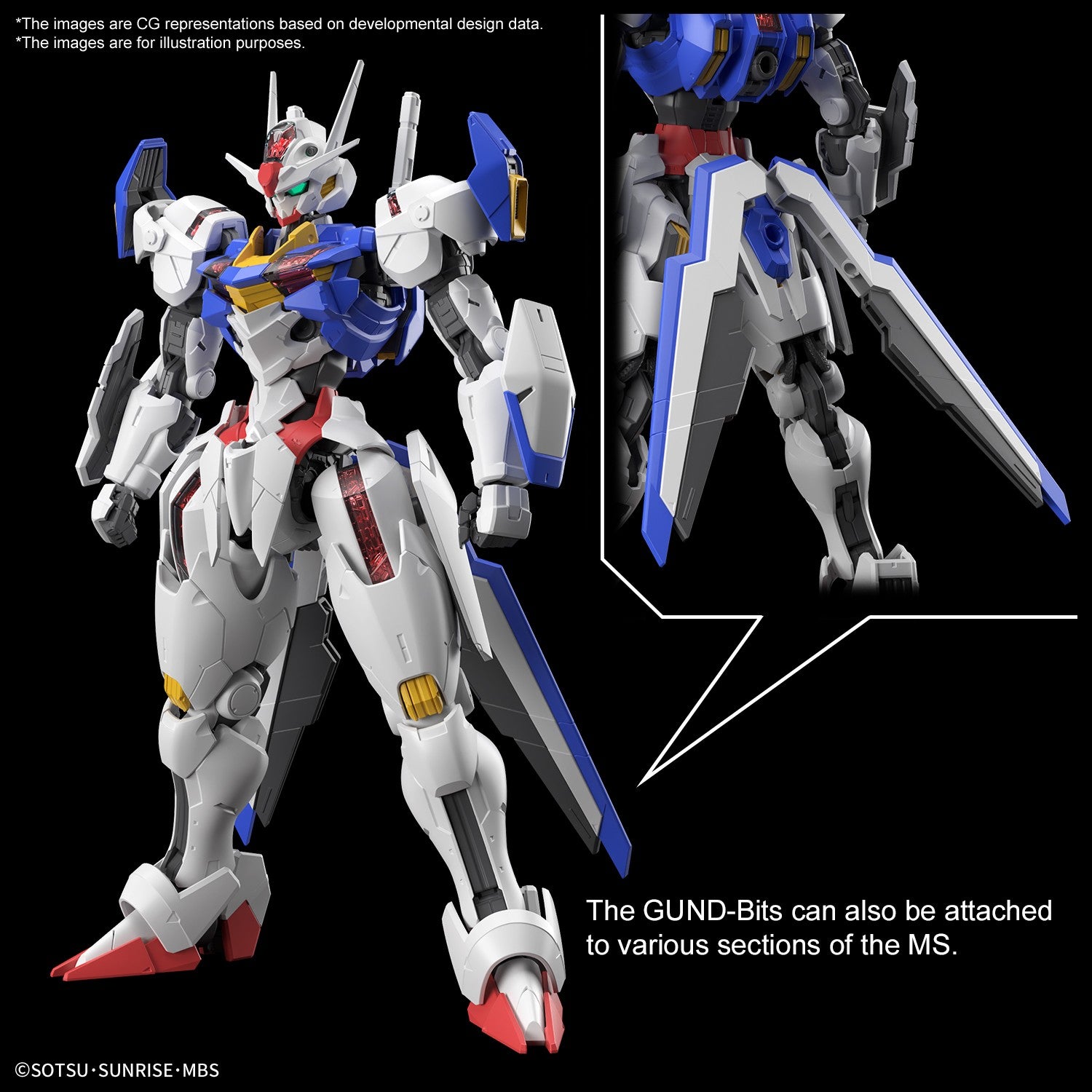  Gundam: The Witch from Mercury - Full Mechanics Aerial 1:100 Scale Model Kit  4573102650900