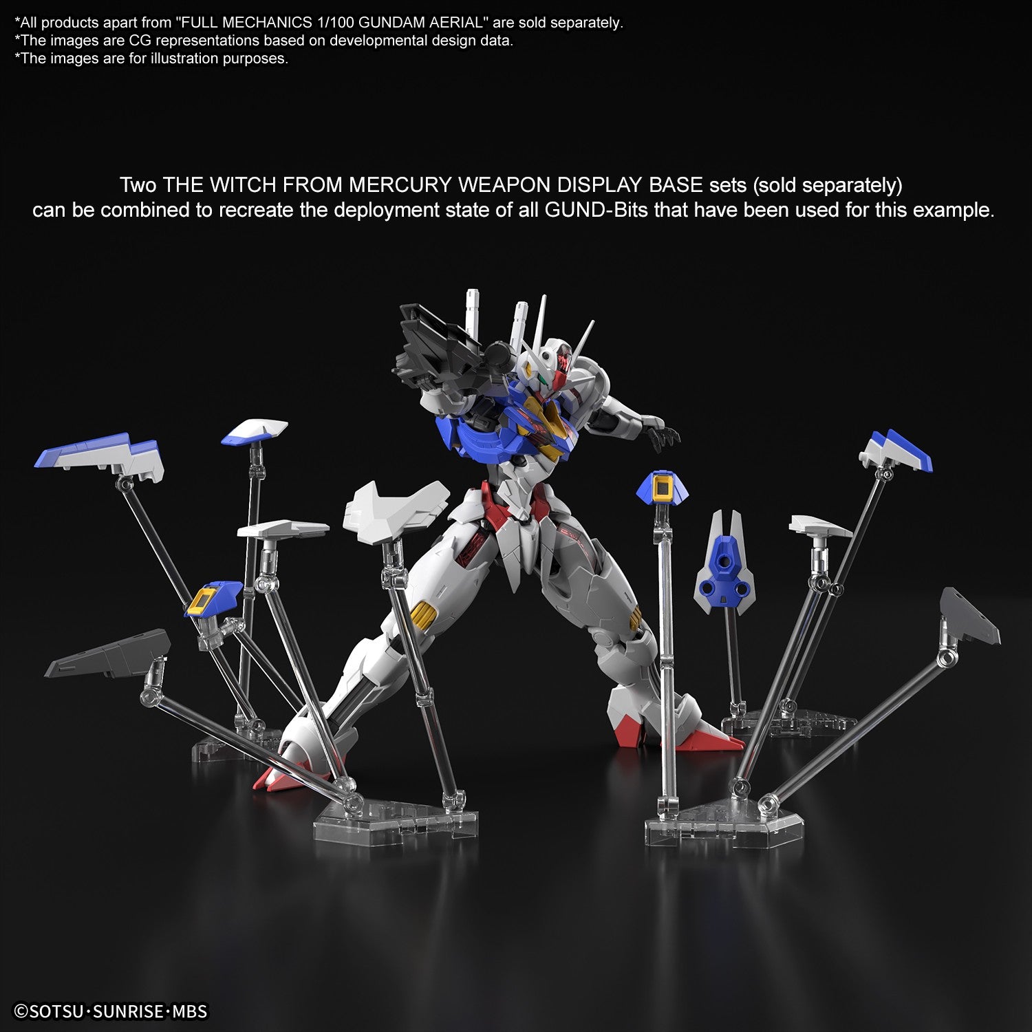  Gundam: The Witch from Mercury - Full Mechanics Aerial 1:100 Scale Model Kit  4573102650900