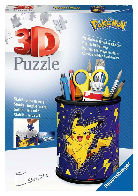 Pokémon 3D Puzzle Pencil Holder (54 Pieces) - Amuzzi