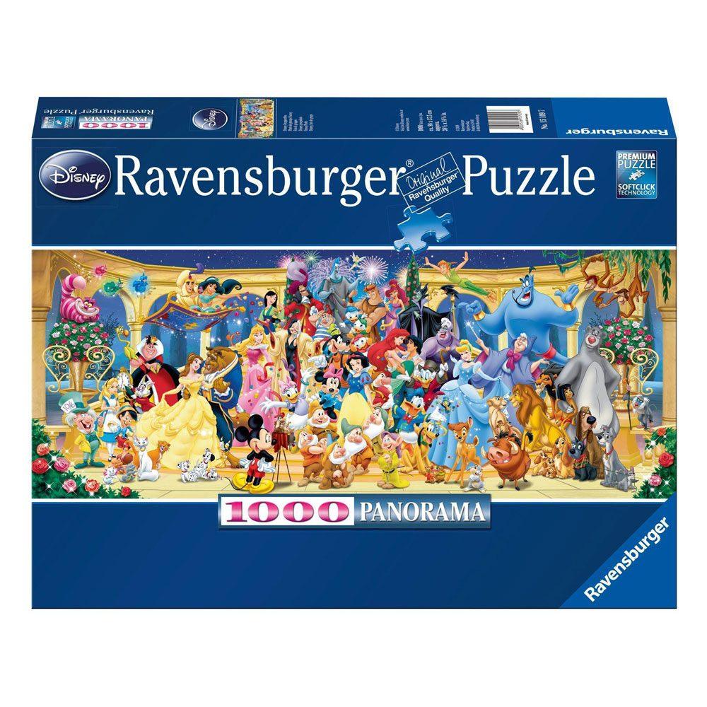 Disney Panorama Jigsaw Puzzle Group Photo (1000 Pieces) - Amuzzi