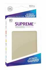 Ultimate Guard Supreme UX Sleeves Standard Size Sand (80) - Amuzzi